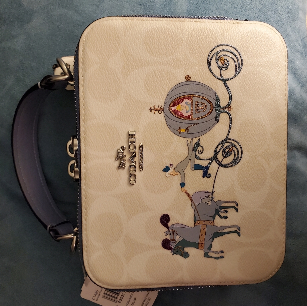 Coach X Cinderella NWT Rare Mini Crossbody Bag with Carriage Design - Picture 5 of 12